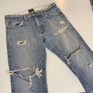 Civillianaire Light-Japanese Denim Naturally Distressed